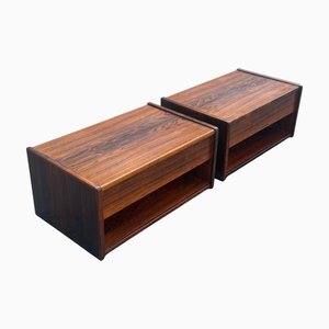 Tables de Chevet Mid-Century Modernes, Danemark, 1960s, Set de 2
