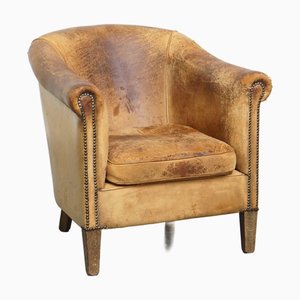 Vintage Sheepskin Club Chair by Nico Van Oorschot