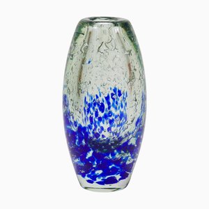 Bohemian Studio Sommerso Glass Vase by Jaroslav Svoboda for Skrdlovice Beranek, 1970s