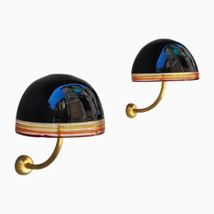 Murano Glass Wall Lamps by Roberto Pamio and Renato Toso, Set of 2