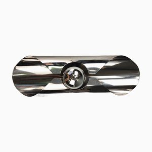 Appliques Murales Space Age en Chrome, 1960s, Set de 2