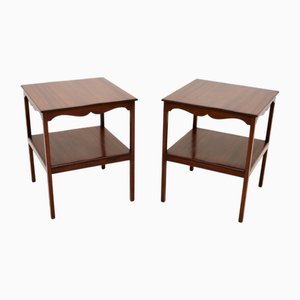 Tables d'Appoint Géorgiennes Antiques, 1920, Set de 2