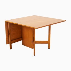 Gate Leg Table No. 4656 Primavera Wood Frame Construction, Veneered Tabletop by George Nelson for Herman Miller, 1946