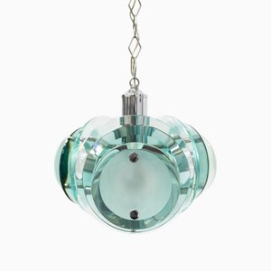 Lampada a sospensione in vetro di Murano, anni '60
