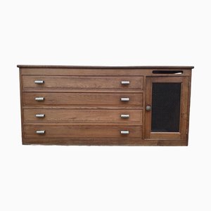 Vintage Sideboard and Chest of Drawers in Oak, 1950
