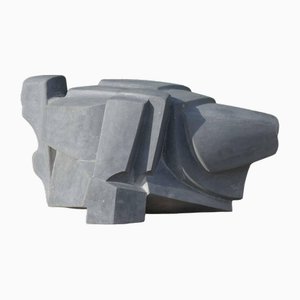Jan Keustermans, Abstrakte Skulptur, Belgischer Blaustein