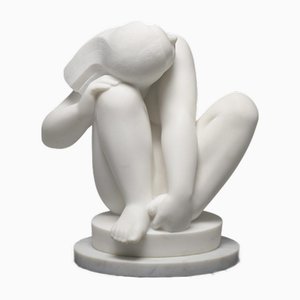 Jan Keustermans, Figurative Statue, 1990er, Carrara Marmor
