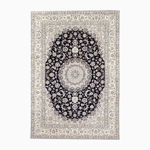 Dark Blue Nain 6 La Rug 367×253 Cm Hand-Knotted, Persian Carpet