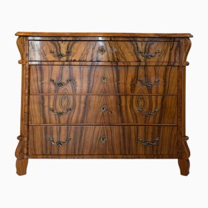 Biedermeier Kommode mit Nussholzfurnier