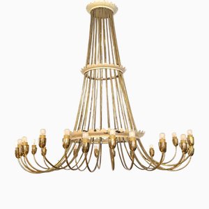 Golden Brass Waterfall Chandelier