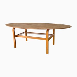 Mesa de centro oval de haya de Aalto para Ikea, 1980