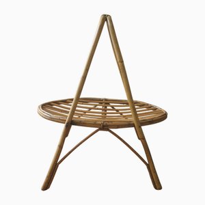 Porte-Revues Artisanal en Bambou, 1960s