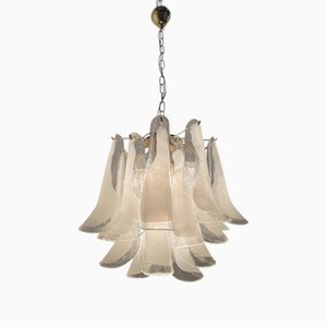 Vintage Murano Glass Petal Chandelier, Italy, 1970s