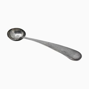 Silver Soup Ladle with Caninha-Style Grooves