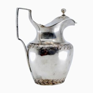 Silver Milk Jug with Palms