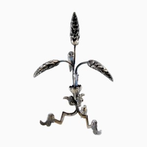 Silver Toothpick Holder with Spikes