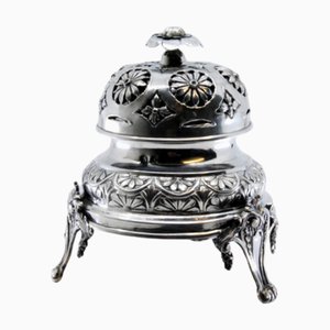 Silver Bell with Floral Reliefs
