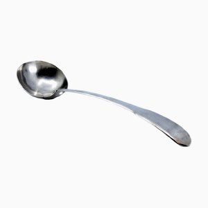 Schlichte Silber Suppenkelle mit Griff