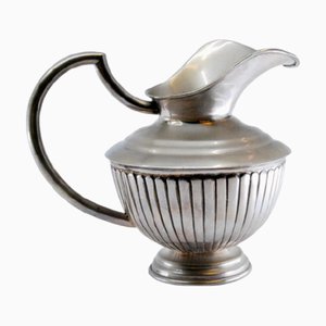 Fluted Silver Teapot