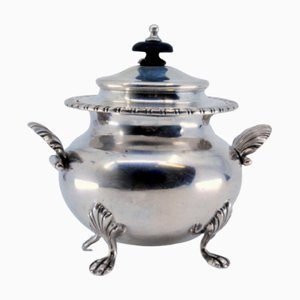 Silver Tureen with Shell-Shaped Handles, Beaded Rim and Resting on Four Claw-Shaped Feet