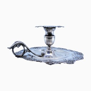 Silver Paddle with Embossed Floral Motifs