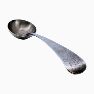 Silver Soup Ladle with Engravings