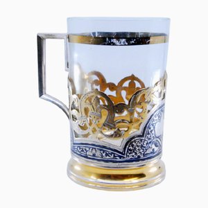 Golden Silver Support für Glasbecher