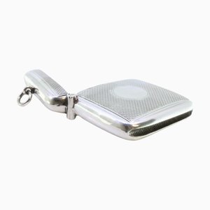 Edward VII Silver Guilloche Matchbox with Monogram Card