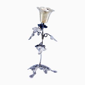 Silver Toothpick Holder with Acanthus Leaves and Root-Shaped Feet