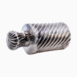 Spiral Fluted Perfume Bottle in Silver