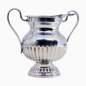 Gummed Silver Tea Strainer with Cup-Shaped Deposit