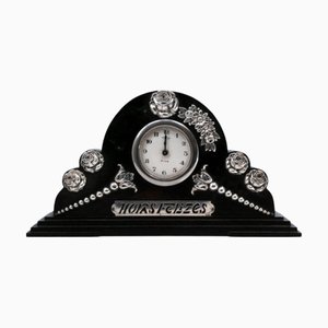 Orologio Regolatore da Tavolo con Applicazioni in Argento