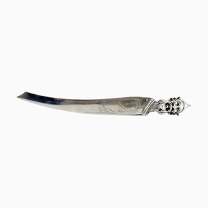 Tagliacarte in argento con incisione