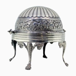 Butter Dish in Gummed Silver