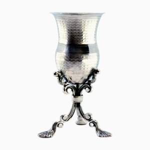 Zahnstocherhalter aus gebürstetem Silber