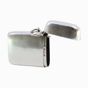 Silver Matchbox with Hanging Ring