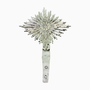 Silver Splendor with Central Floral Reliefs