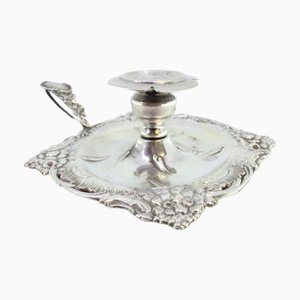 Cut and Embossed Silver Paddle with Floral Motifs