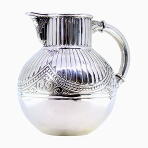 Fluted Silver Wine Jug