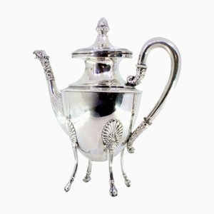 Silver Coffee Pot with Reliefs and Friezes