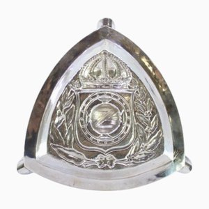 Silver Ashtray with Floral Motifs