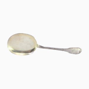 Left-Handed Silver Ice Cream Scoop with Grooves