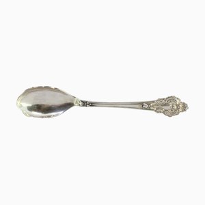 Silver Salad Spoon with Raised Grooves