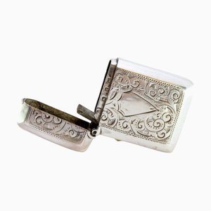 Silver Matchbox with Engravings