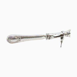 Turkey Leg Holder with Silver Handle
