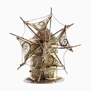 Silver Filigree Mill with Reliefs and Applications