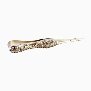 Silver Tweezers for Widening Gloves with Reliefs Handles