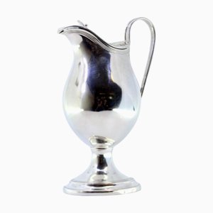 Glatter Silberner Milchkrug mit Knopf
