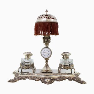 Silver Inkwell with Two Tanks