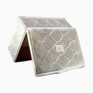Silberne Schnupftabakdose mit Reliefs